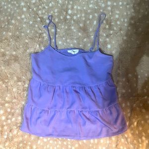 Purple size medium crop tank